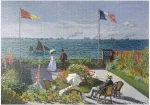 Mypuzzle sodas Sainte-adresse, autorius Claude Monet &ndash; auk&scaron;čiausios kokybės 1000 dalių dėlionė &ndash; Mypuzzle special collection by &AElig;pyornis