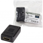 &bdquo;Logilink&ldquo; adapteris 2x HDMI jungties kabeliui: HDMI 19 kontaktų lizdas, HDMI 19 kontaktų lizdas