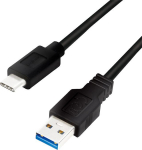 LOGILINK CU0169 LOGILINK - USB 3.2 Gen1x1 laidas, USB-A ki&scaron;tukas iki USB-C ki&scaron;tukas, juodas, 1,5 m