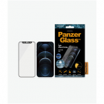Panzer Glass PanzerGlass Apple iPhone 12 Pro Max Antibakterinis stiklas Juodas Tinka dėklui