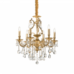 Pakabinamas &scaron;viestuvas Ideal Lux Suspended lamp with 6 lights GIOCONDA, E14, auksinis color