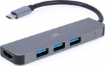 Gembird Cablexpert | USB tipo C 2 viename kelių prievadų adapteris (Hub + HDMI) | A-CM-COMBO2-01 | C tipo USB