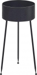 Shumee vazonas ant metalinio stovo 29 x 26 x 50 cm juodas LEIKA