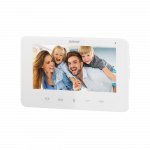 Orno Vaizdo monitorius, laisvų rankų įranga, spalvotas LCD 7", skirtas INDI ir SCUTI rinkiniams, vartų atidarytuvas, domofonas, balta