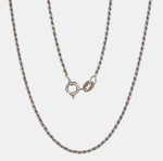Sidabrinė grandinėlė Rope 1,3 mm - 2.9 g. - 40 - 1,3 mm.