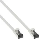 InLine &reg; Plok&scaron;čias pleistras kabelis, U / FTP, Cat.8.1, TPE halogenas nemokamai, balta, 3m