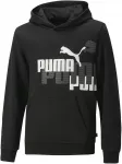 Puma Džemperis Paaugliams Ess+ Logo Power Hoodie Juodas 673262 01