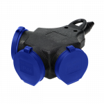 Orno Atsparus purslams ir smūgiams skirstytuvas, IP44, 3x2P + Z Schuko, 16A, 230V AC