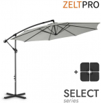 Zeltpro Lauko skėtis su padu Select Light Pilkas