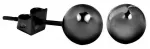 Troli Juodas steel stud earrings