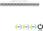 13W LED &scaron;viestuvas į magnetines sistemas VIOKEF MAGNETIC, baltas, 3000/4000/6000K, 4244407S