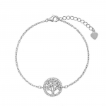 Again Jewelry Vėl papuo&scaron;alai Populiarus sidabrinis apyrankė Gyvybės medis AJNR0009