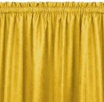 Homede Užuolaidos i&scaron; chenilės, 420&times;270 cm, garstyčių spalvos