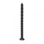 Ouch By Shots OUCH! Stacked Flexible Anal Snake 50 cm - Silicone, Suction Cup, Juodas