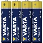 Varta LR03/AAA (Micro) (4103) batteri, 4 stk. i blister