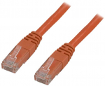 Deltaco TP-615-OR, 15 m, Cat6, U/UTP (UTP), RJ-45, RJ-45, oranžinis