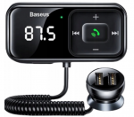 FM siųstuvo automobilinis įkroviklis Baseus 2x USB AUX SD 2.1A