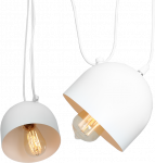 Customform Pakabinamas &scaron;viestuvas POPO 2, baltas, &Oslash; 15 cm