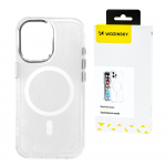 Wozinsky Glitter with Mag Safe for Samsung Galaxy S25 Ultra – dėklas telefonui skaidrus with Glitter