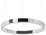38W LED pakabinamas &scaron;viestuvas RING 60, sidabro sp., 3000K
