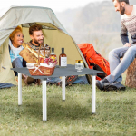 Lauko baldų komplektas Promotions Lauko sulankstomas stalas stovyklavimui, 69x69x42 cm, pilkas