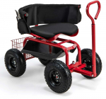 Promotions Sodo vežimėlis motoroleris, 90.2x61x59.7-68.6 cm, juoda ir raudona