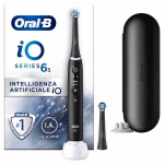 Braun Oral-B iO 6, Suaugusiesiems, Vibruojantis dantų &scaron;epetėlis, Kasdienė priežiūra, Gilus valymas, Dantenų priežiūra, Jautrus, Balinimas, Juoda, 2 min., Juoda