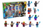 Figūrėlės Minecraft Happy People, 12 vnt.