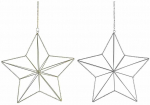 Kalėdų papuo&scaron;alai DKD Home Decor Metalinis Žvaigždė (2 vnt.) (30 x 11 x 30 cm)