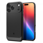 Spigen Rugged Armor Mag MagSafe dėklas skirtas Apple iPhone 17 Pro - matinis juodos spalvos