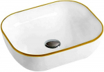 Praustuvas Mexen Rita, Baltas/Gold edge