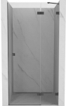 Du&scaron;o durys Mexen Lunar, de&scaron;ininės, 100 cm, transparent/gun metal