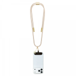 Guess Crossbody virvelė 4G Charm su įkrovimo kabeliu USB-C/USB-C rusvai gelsvas