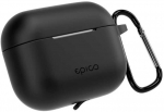 Epico silicone dėklas su carabiner | AirPods Pro 3 | juodas | safety carabiner