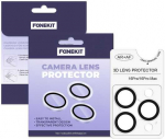 FoneKit kameran linssinsuoja, iPhone 16 Pro / 16 Pro Max, l&auml;pin&auml;kyv&auml;