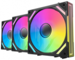 Alpenf&ouml;hn WingBoost 4 PWM Fan, RGB - 3-Pack, 120mm, juodas