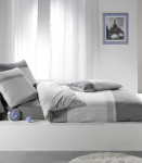 Riposo RENFORCE medvilnės patalynės komplektas SPENCER GRI 200x220 cm