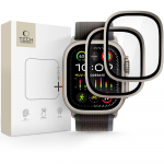 &bdquo;Tech-Protect&ldquo; 2 grūdinto stiklo pakuotė, skirta &bdquo;Apple Watch Ultra 49mm&ldquo; - sidabrinis ir juodas