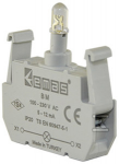 Emas EL.BACKLIGHT BUTTON B LED 12-30V AC/DC Raudonas