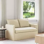 Sofa Kreminė 195 x 82 x 85 cm Metalas