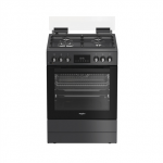 Viryklė Whirlpool Cooker | W6G8LSSAWTA | Hob type Gas | Oven type Electric | Anthracite | Plotis 60 cm | Gylis 60 cm | 72 L