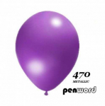 Balionai 12" Metalic Penword 100vnt violetiniai