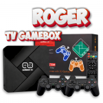 RoGer TV GameBox G5 Retro Game Console x2 Controlers / 64GB / 4K / 10 Emulators / 30000+ Games