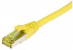 Synergy21 Patchkabel RJ45, CAT6A 500Mhz, 10m, gelb, S-STP(S/FTP), TPE/LSZH(Ultraflex), AWG26, mit CAT7 Rohkabel,