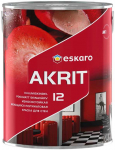 Sienų dažai ESKARO AKRIT 12, pusiau matiniai, baltos sp., A bazė, 2,85 l