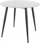 Signal Meble Valgomojo stalas SIGNAL Rion 90x90x76 cm, balta/juoda