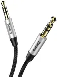 Baseus CAM30-BS1 Premium AUX kabelis 3,5 mm -> 3,5 mm 1,0 m pilkas