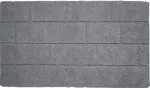Vannas istabas paklājs Saniplast Wall Perla, pelēka krās., 100 cm x 55 cm