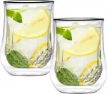 Vialli Design Rinkinys 2 szklanek su podw&oacute;jną ścianką Diamante 300 ml 25844
