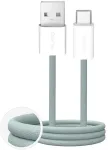 Puro Fabrik 2.0 duomenų perdavimo ir įkrovimo kabelis | USB-A į USB-C | 10 W | 1,5 m | žalias